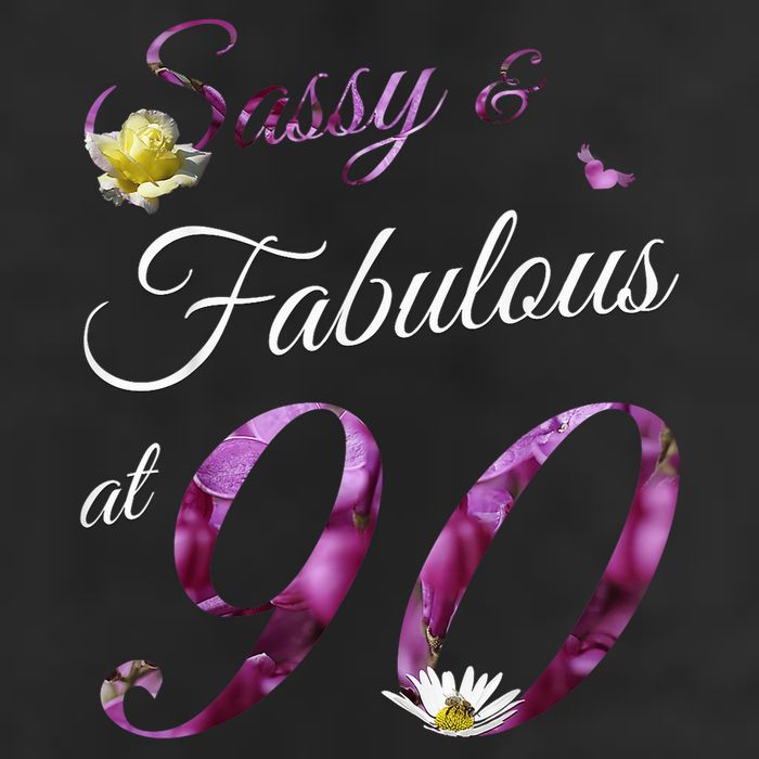 90 Year Old Sassy & Fabulous Floral 1935 90th Birthday Hat