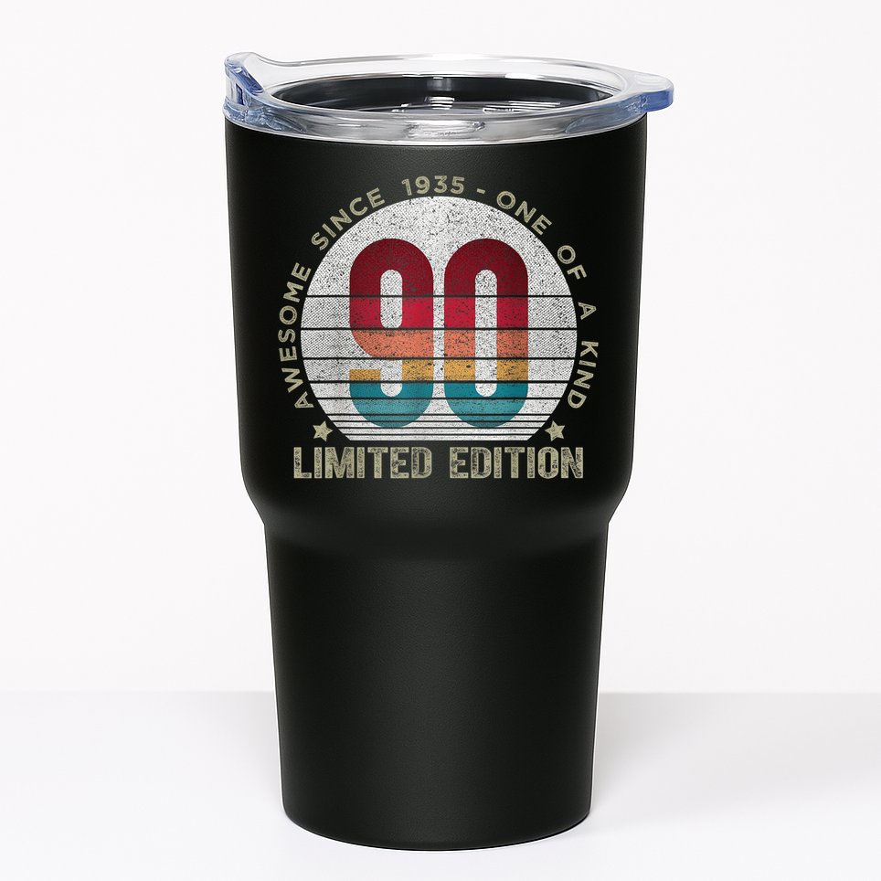 90 Year Old Vintage 1935 Limited Edition 90th Birthday Tumbler