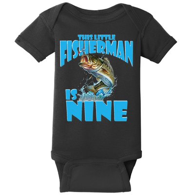 9 Year Old Fishing Outfit For Fishing Birthday Party Baby Bodysuit