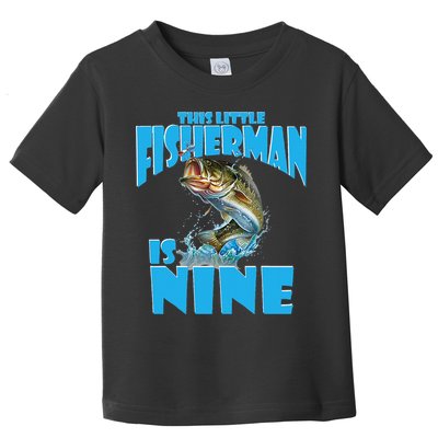 9 Year Old Fishing Outfit For Fishing Birthday Party Toddler T-Shirt