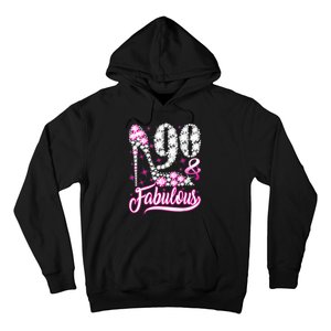 90 Years Old Gifts 90 & Fabulous 90th Birthday Pink Diamond Hoodie