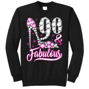 90 Years Old Gifts 90 & Fabulous 90th Birthday Pink Diamond Sweatshirt