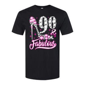 90 Years Old Gifts 90 & Fabulous 90th Birthday Pink Diamond Softstyle CVC T-Shirt