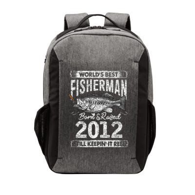 9 Years Old Fisherman Born In 2012 Fisherman 9th Birthday Gift Vector Backpack