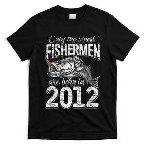 9 Years Old Fisherman Born In 2012 Fisherman 9th Birthday T-Shirt