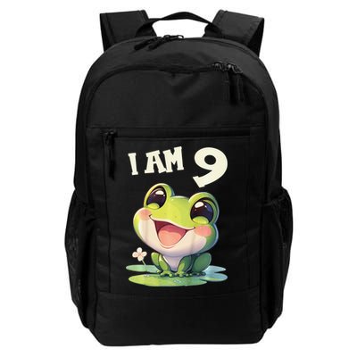 9 Years Old 9 Birthday Frogs Girl Frog Backpack