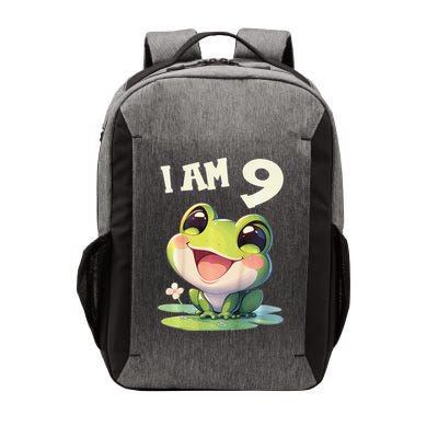 9 Years Old 9 Birthday Frogs Girl Frog Vector Backpack