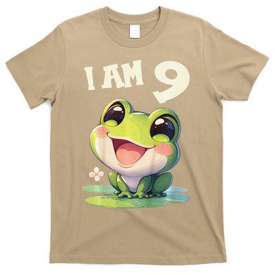 9 Years Old 9 Birthday Frogs Girl Frog T-Shirt