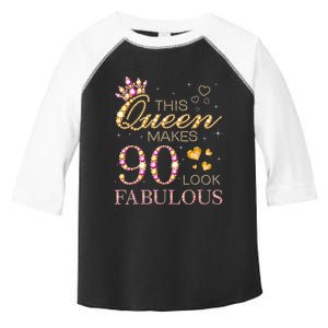 90 Years Old Gifts 90 & Fabulous Since 1933 90th Birthday Toddler Fine Jersey T-Shirt