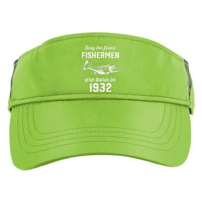 91 Year Old Fishing Fisherman 1932 91st Birthday Adult Drive Performance Visor