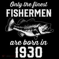 93 Year Old Fisherman Fishing 1930 93rd Birthday T-Shirt