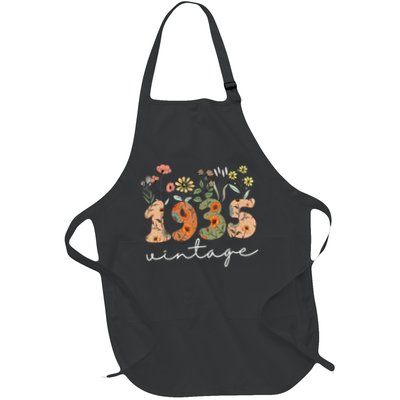 90 Years Old Vintage 1935 90th Birthday Floral Wildflower Apron