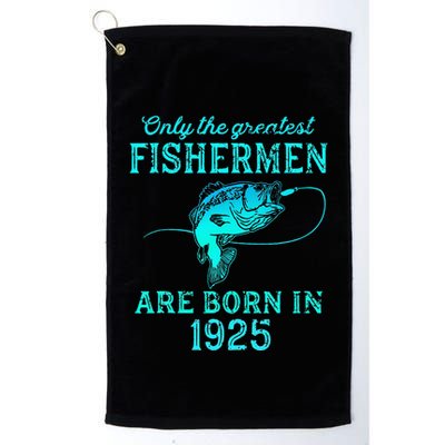 98 Years Old Fisherman Born In 1925 98th Birthday Golf Towel