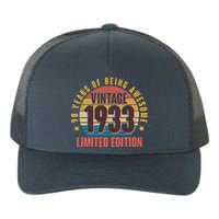 90 Years Of Being Awesome 1933 Limited Edition Vintage Retro Yupoong Adult 5-Panel Trucker Hat