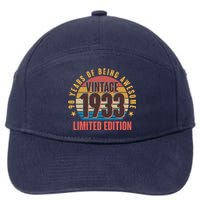 90 Years Of Being Awesome 1933 Limited Edition Vintage Retro 7-Panel Snapback Hat