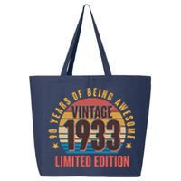 90 Years Of Being Awesome 1933 Limited Edition Vintage Retro 25L Jumbo Tote