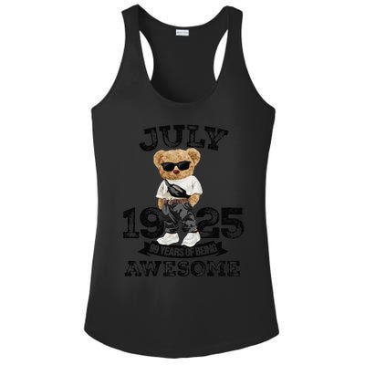 99 Years Of Being Awesome July 1925 Cool 99th Birthday Gift Ladies PosiCharge Competitor Racerback Tank