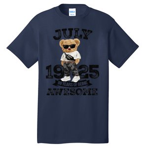 99 Years Of Being Awesome July 1925 Cool 99th Birthday Gift Tall T-Shirt