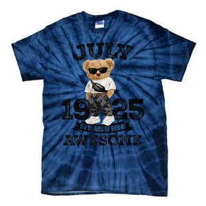 99 Years Of Being Awesome July 1925 Cool 99th Birthday Gift Tie-Dye T-Shirt