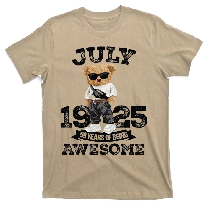 99 Years Of Being Awesome July 1925 Cool 99th Birthday Gift T-Shirt