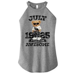 99 Years Of Being Awesome July 1925 Cool 99th Birthday Gift Women’s Perfect Tri Rocker Tank