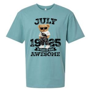 99 Years Of Being Awesome July 1925 Cool 99th Birthday Gift Sueded Cloud Jersey T-Shirt