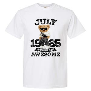 99 Years Of Being Awesome July 1925 Cool 99th Birthday Gift Garment-Dyed Heavyweight T-Shirt