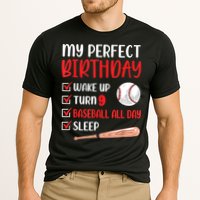 9 Year Old Baseball Birthday Party 9th Boy Nine Player Cooling Performance Crew T-Shirt