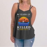 9 Years Wedding Anniversary Gift Idea For Her Funny Wife Women's Strappy Tank