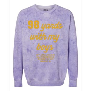 98 Yards With My Boy Colorblast Crewneck Sweatshirt