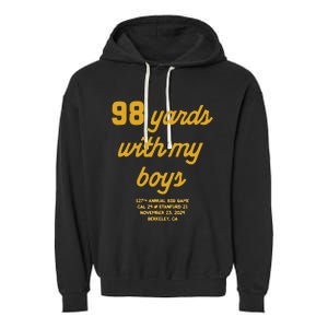 98 Yards With My Boy Garment-Dyed Fleece Hoodie