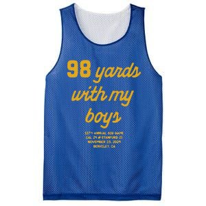 98 Yards With My Boy Mesh Reversible Basketball Jersey Tank