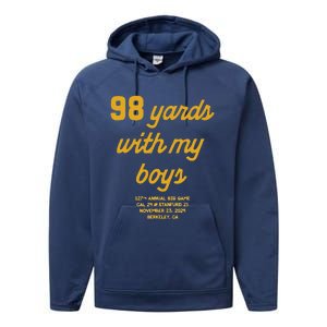 98 Yards With My Boy Performance Fleece Hoodie