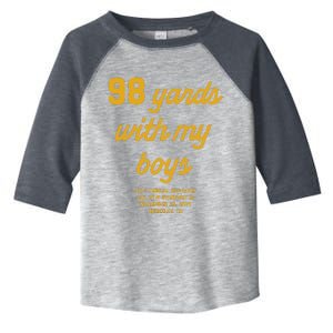 98 Yards With My Boy Toddler Fine Jersey T-Shirt