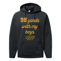 98 Yards With My Performance Fleece Hoodie