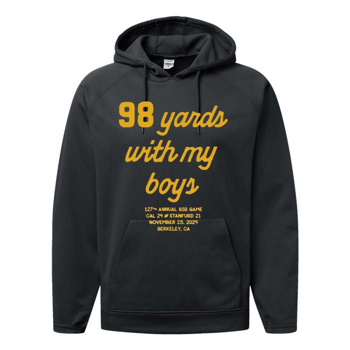 98 Yards With My Performance Fleece Hoodie