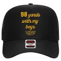 98 Yards With My High Crown Mesh Back Trucker Hat