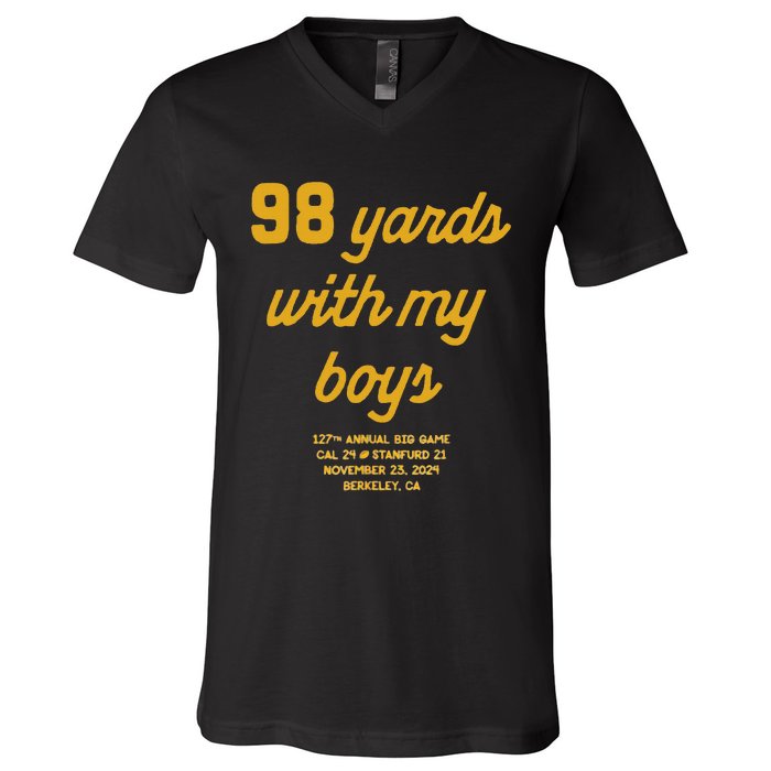 98 Yards With My V-Neck T-Shirt