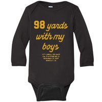 98 Yards With My Baby Long Sleeve Bodysuit