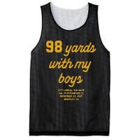 98 Yards With My Mesh Reversible Basketball Jersey Tank