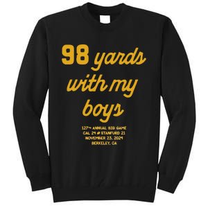 98 Yards With My Tall Sweatshirt