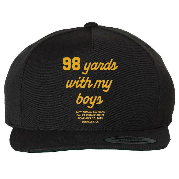 98 Yards With My Wool Snapback Cap