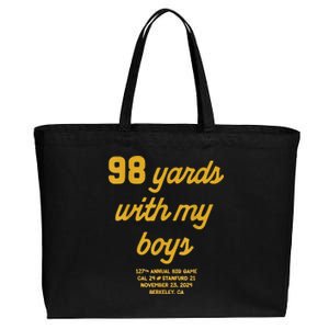 98 Yards With My B.O.Y.S Cotton Canvas Jumbo Tote