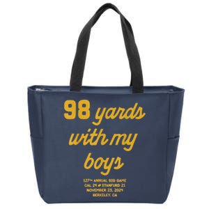 98 Yards With My B.O.Y.S Zip Tote Bag