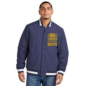 98 Yards With My B.O.Y.S Insulated Varsity Jacket