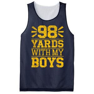 98 Yards With My B.O.Y.S Mesh Reversible Basketball Jersey Tank