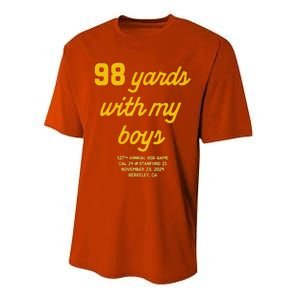 98 Yards With My Performance Sprint T-Shirt