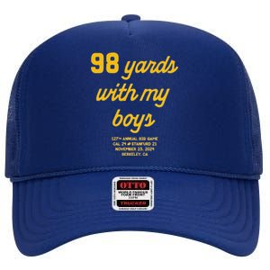 98 Yards With My High Crown Mesh Back Trucker Hat