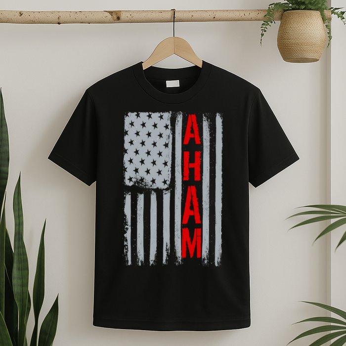 A. Ham Hamilton USA Vintage Flag T-Shirt