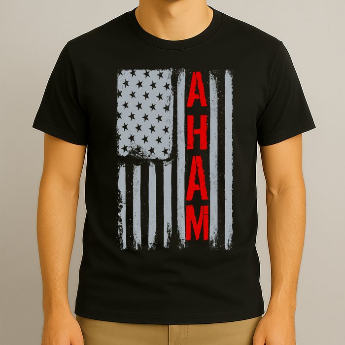 A. Ham Hamilton USA Vintage Flag T-Shirt